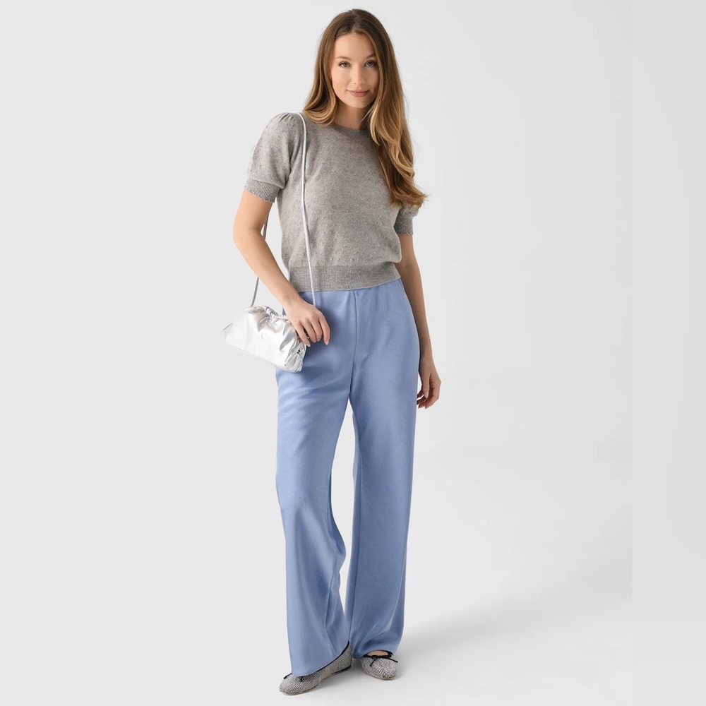 Vince Blue Satin Bias Pants